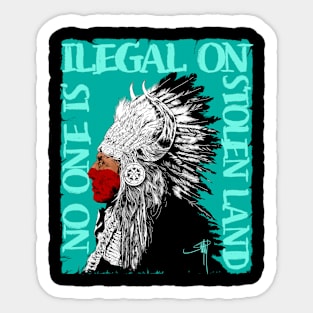 No one is ilegal Sticker